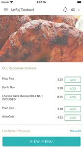 Le Raj Tandoori screenshot 1