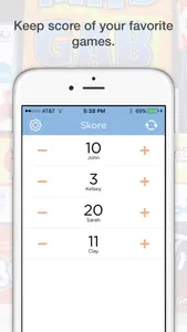 Skore - Scorekeeper for games screenshot 0