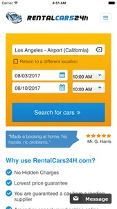 Car hire LAX - Los Angeles USA screenshot 0