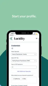 Lucidity - Healthcare Staffing screenshot 0