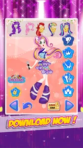 Pony Rainbow Friendship Dress Up Games screenshot 4