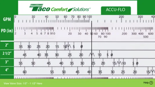 Taco Accu-Flo Slide Rule screenshot 1