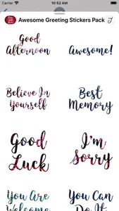 Awesome Greetings Sticker Pack screenshot 5