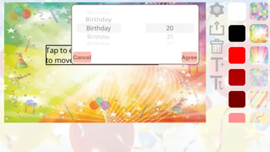 Create birthday invitation screenshot 1