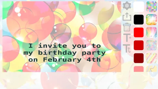 Create birthday invitation screenshot 3