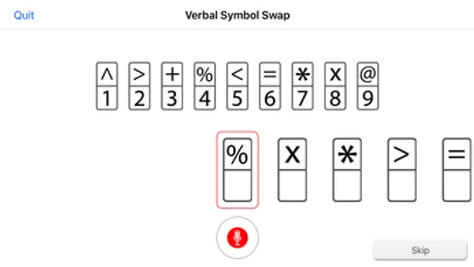 BrainBaseline: Accuracy in Verbal Symbols Swap screenshot 1