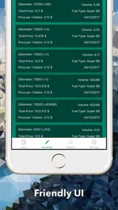 Simple Fuel Tracker - MPG Calculator, Mileage log screenshot 2