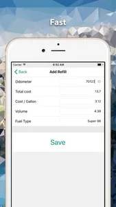 Simple Fuel Tracker - MPG Calculator, Mileage log screenshot 4