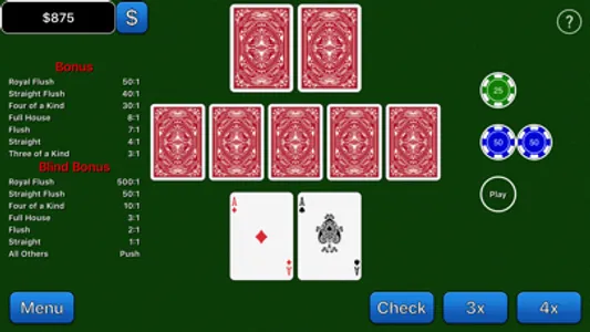 Beat the House Hold'em screenshot 2