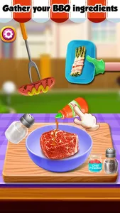Grill BBQ Maker! Fun Fair Food Barbeque Party screenshot 2