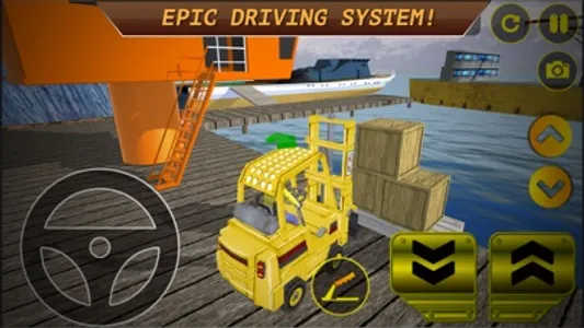 Drive Forklift Transport Driver Sim 3D screenshot 0