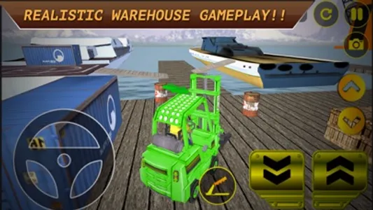 Drive Forklift Transport Driver Sim 3D screenshot 2