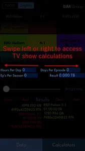 Sim DATA Calculator screenshot 3