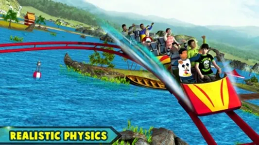 Theme Park Roller Coaster Ride screenshot 0