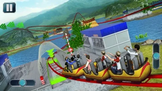 Theme Park Roller Coaster Ride screenshot 1