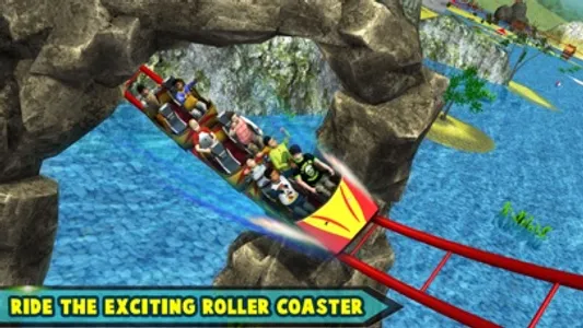 Theme Park Roller Coaster Ride screenshot 2