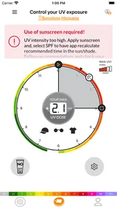 SunSense UV tracker screenshot 2