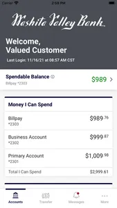 Washita Valley Bank Mobile screenshot 2