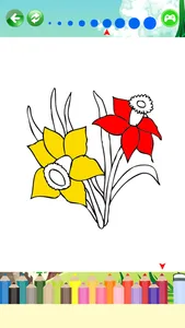 Beautiful Flowers Coloring Pages For Kids screenshot 0