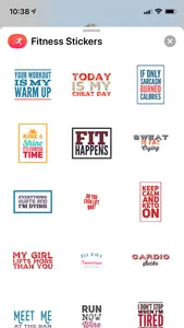 Fitness & Health Sticker Pack screenshot 0