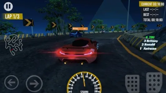 Night Race Mountain Car Racing screenshot 0