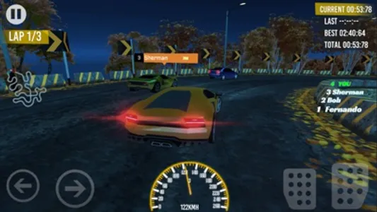 Night Race Mountain Car Racing screenshot 1