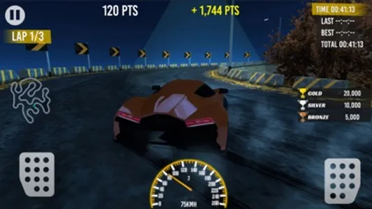 Night Race Mountain Car Racing screenshot 4