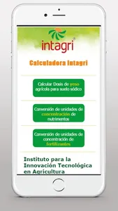 Calculadora Intagri screenshot 1