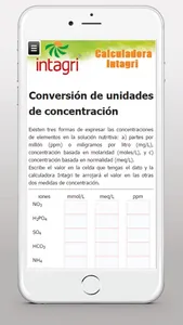 Calculadora Intagri screenshot 4