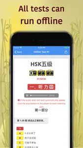 HSK-5 online test / HSK exam screenshot 1