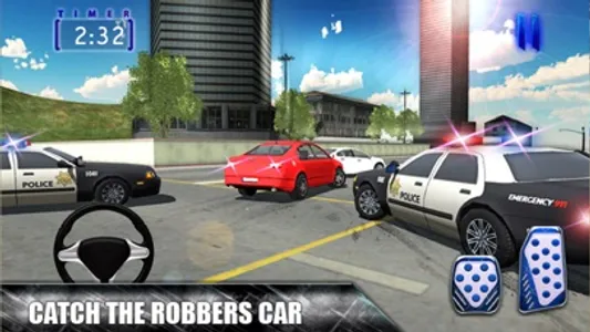 Cop Rob Car Chase & 3D City Driving Simulator screenshot 1