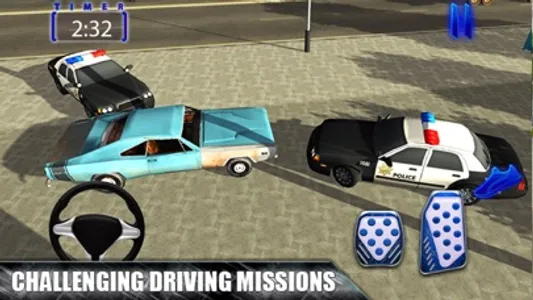 Cop Rob Car Chase & 3D City Driving Simulator screenshot 3