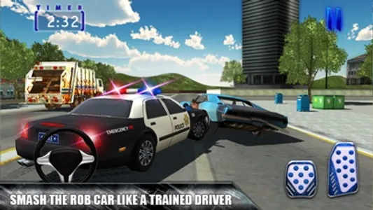 Cop Rob Car Chase & 3D City Driving Simulator screenshot 4