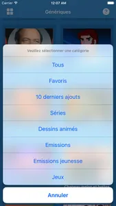 Génériques screenshot 1