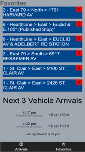 Cleveland RTA Bus Tracker screenshot 1