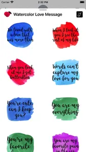 Watercolor Love Messages screenshot 6