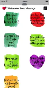 Watercolor Love Messages screenshot 7