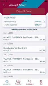 Dillards FCU Mobile App screenshot 2