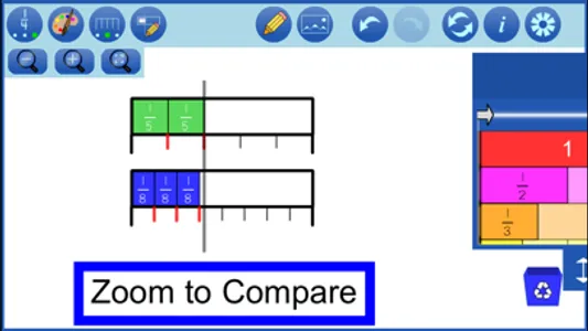 Fraction Strips by mathies screenshot 1