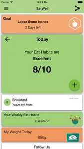 IEatWell:Healthy Eating Diary screenshot 2