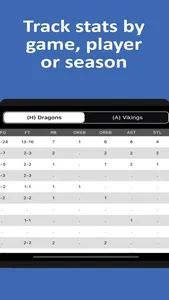 Basketball Scorebook + Stats screenshot 1