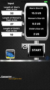 Foot Length Converter in Size Lite screenshot 0