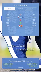 Feet Meter  measure shoe size screenshot 1