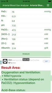 Arterial Blood Gas (Lite) screenshot 0