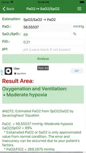 Arterial Blood Gas (Lite) screenshot 2