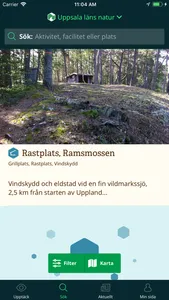 Uppsala läns Naturkarta screenshot 1