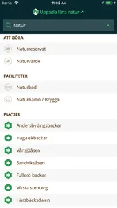 Uppsala läns Naturkarta screenshot 5