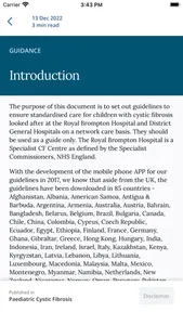 Brompton Cystic Fibrosis Guide screenshot 3