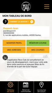REZO CAB - Client screenshot 1
