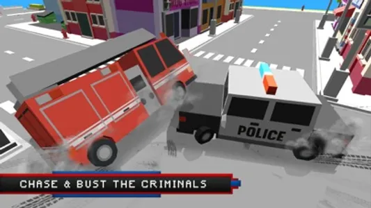 Blocky Police Super Heroes screenshot 0